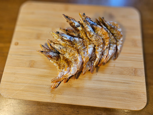 Dehydrated banana prawns (deveined)